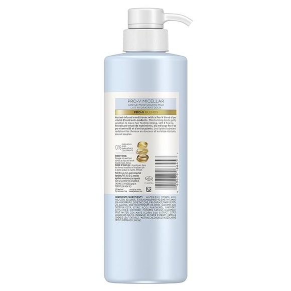 Pantene, 1 Shampoo & 1 Conditioner, with Micellar Water, 17.9 fl oz each - Picture 4 of 8